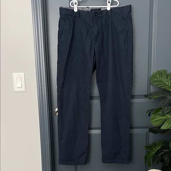 Tommy Hilfiger Navy Blue Chinos - Picture 1 of 4